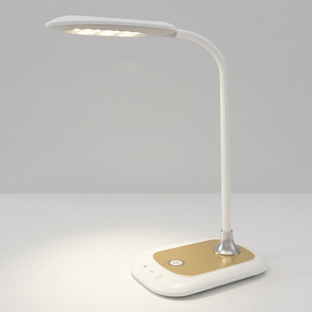 Настільна LED лампа 6W  3 режими «SEDA» золотий