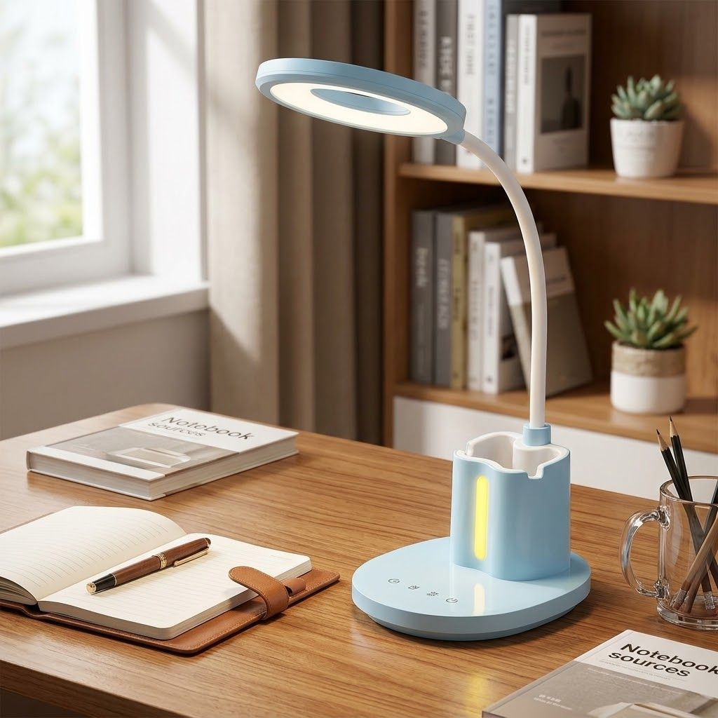 Настільна світлодіодна LED-лампа 10W блакитна Violux JUNIOR 600LM