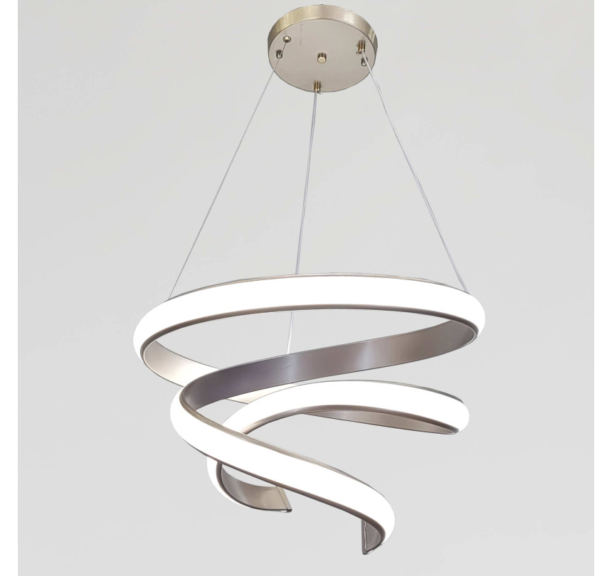 Елегантна підвісна LED люстра до 20м² у кольорі рожеве золото169W "Satin Rose Infinity" (B9CF)