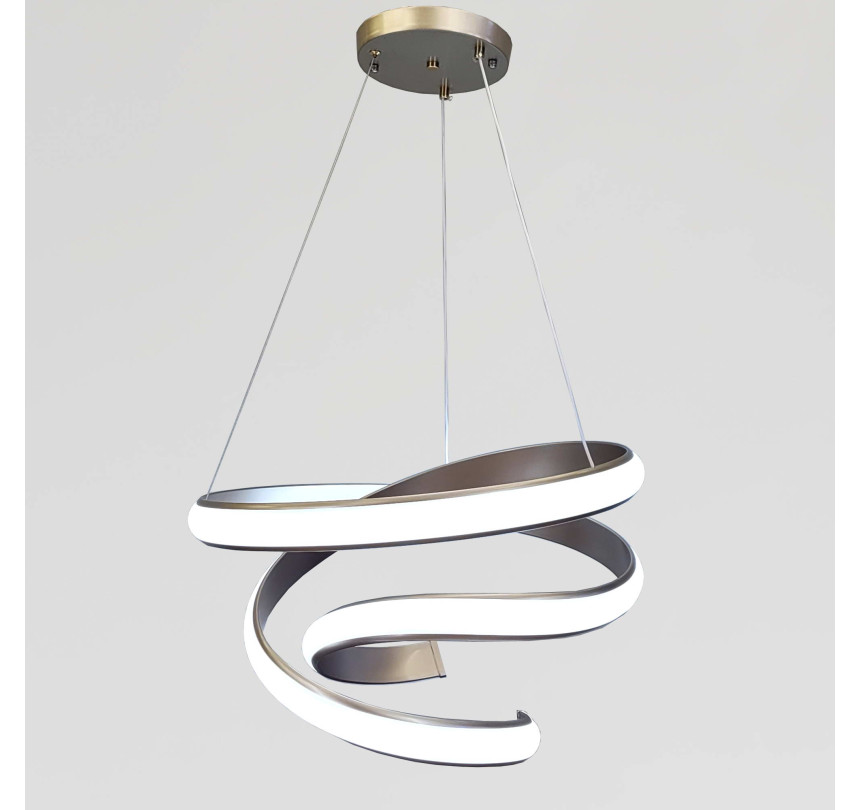 Елегантна підвісна LED люстра до 20м² у кольорі рожеве золото169W "Satin Rose Infinity" (B9CF)