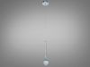 Підвісний Led світильник срібна крапля Crystal Drop Silver J2538-1HR