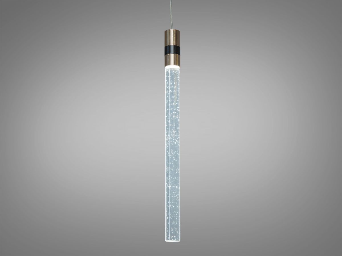 Ультратонкий LED підвіс з ефектом бульбашок "Crystal Slim Bubble Gold", 4W (J2539-1G)
