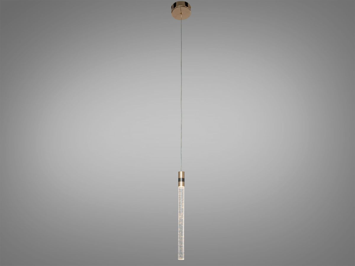 Ультратонкий LED підвіс з ефектом бульбашок "Crystal Slim Bubble Gold", 4W (J2539-1G)