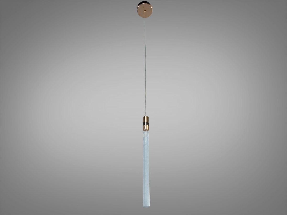 Ультратонкий LED підвіс з ефектом бульбашок "Crystal Slim Bubble Gold", 4W (J2539-1G)