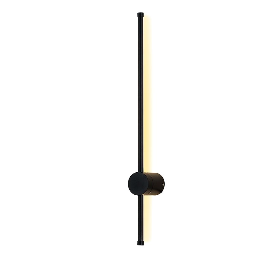 Сучасне лінійне бра 60 см чорного кольору 16W (Minimalist Stick Black 786W8002 BK)