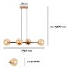 Люстра 7529909-4 GOLD+BR