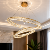 Кришталева LED-люстра 2 кільця Viscount (D8801-350+600 FGD (190 Вт)