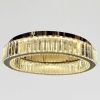 Кришталева LED-люстра 50 см у золотому корпусі (510578/50GD)