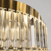 Кришталева LED-люстра 50 см у золотому корпусі (510578/50GD)