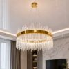 Кришталева Led люстра 60 см у кольорі бронза (7841031)