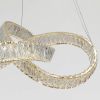 Кришталева Led люстра 60 см у золотому кольорі (536/600GD)