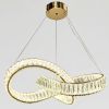 Кришталева Led люстра 60 см у золотому кольорі (536/600GD)