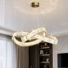 Кришталева Led люстра 80 см у золотому кольорі (536/800GD)