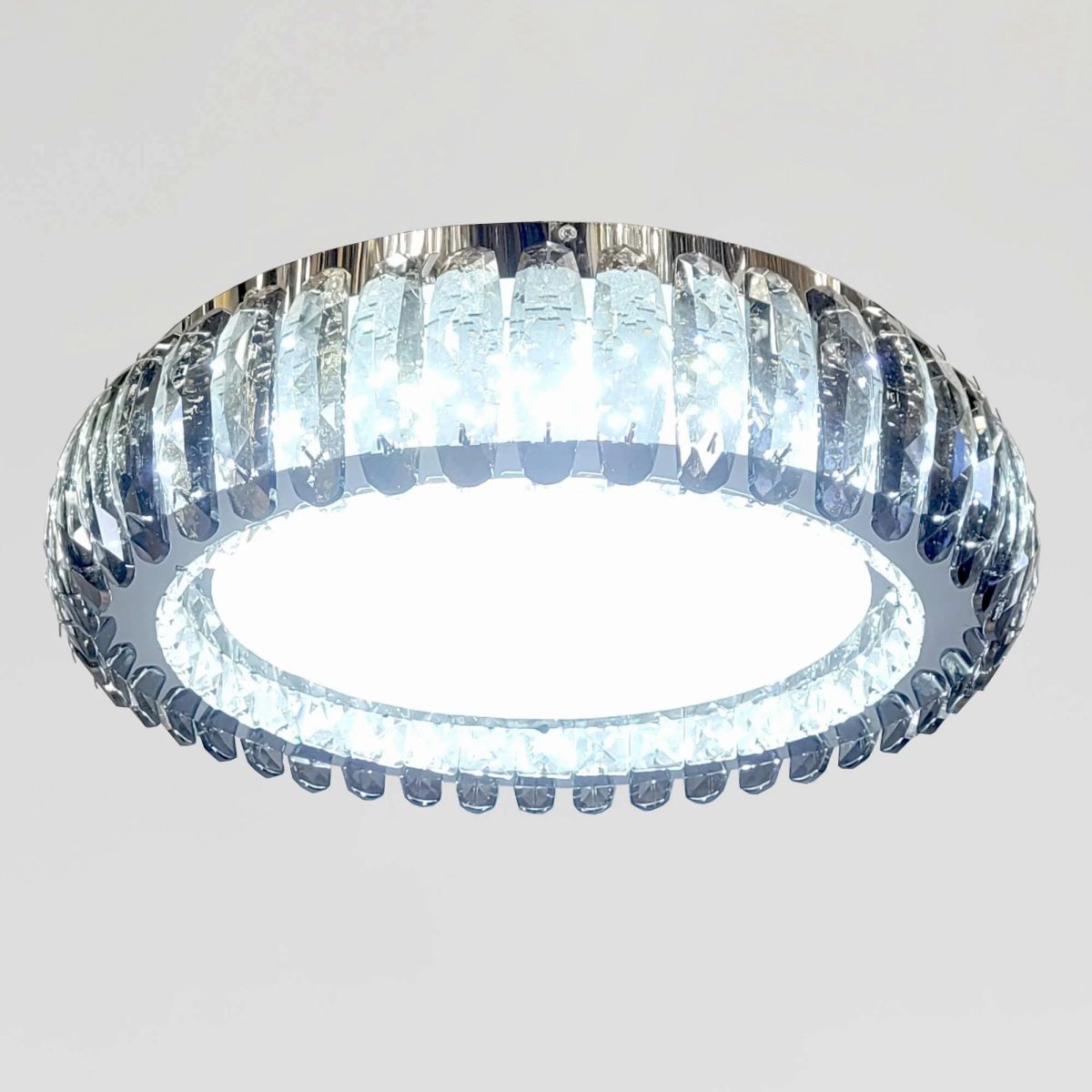 Кришталева стельова LED-люстра 50 см (MT006/500CH (S))