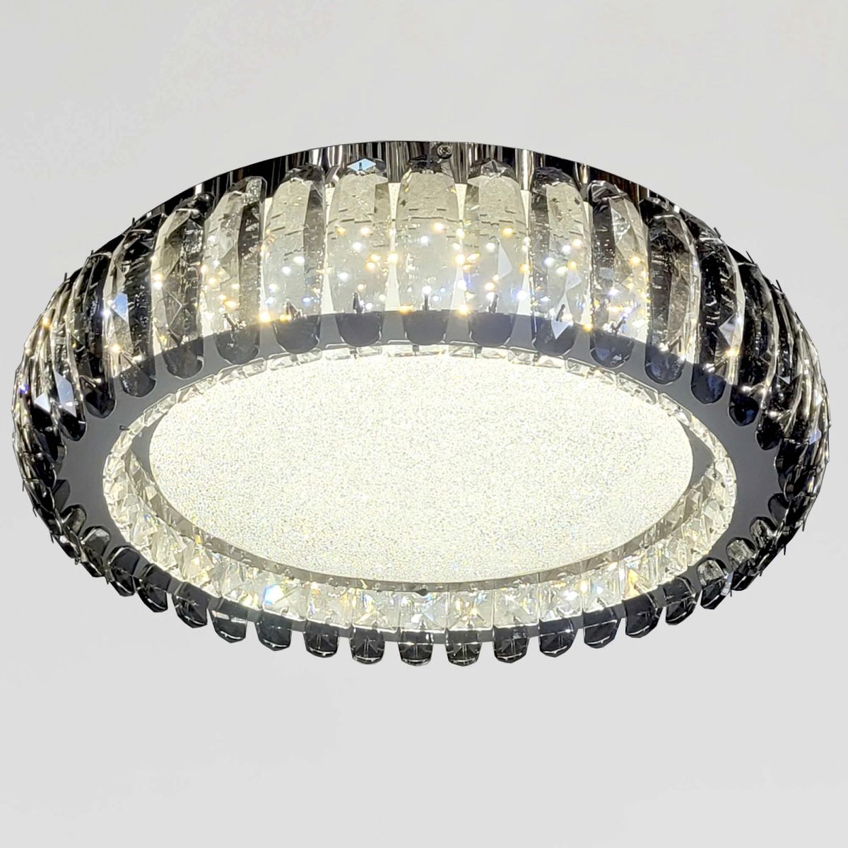 Кришталева стельова LED-люстра 50 см (MT006/500CH (S))
