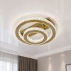 Кришталева світлодіодна LED-люстра 60W до 15 м² з пультом 7708-2D (Золото)