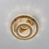 Кришталева світлодіодна LED-люстра 60W до 15 м² з пультом 7708-2D (Золото)