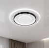 Кругла стельова LED-люстра з пультом (SY-16079/500 BK+WH, 96 Вт, Чорний/Білий)