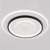 Кругла стельова LED-люстра з пультом (SY-16079/500 BK+WH, 96 Вт, Чорний/Білий)