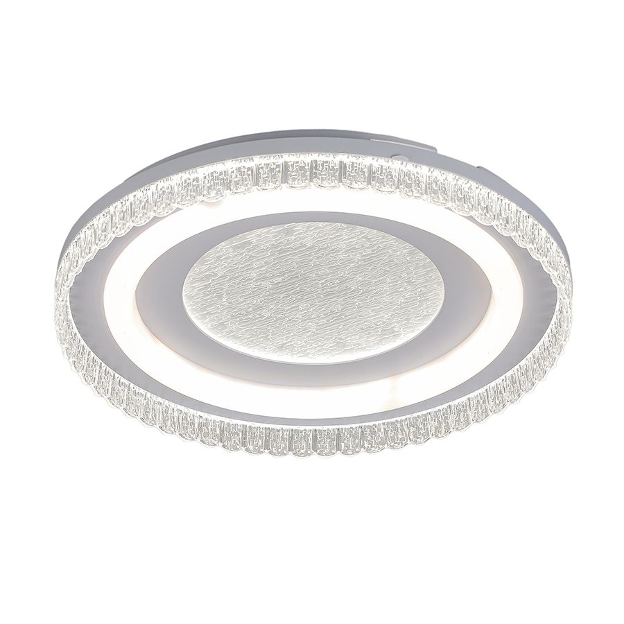 Кругла світлодіодна LED-люстра 80W  до 18 м² Білий  (7875156A WH)