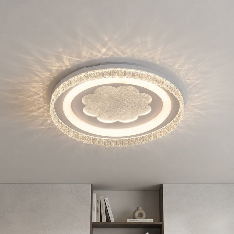 Кругла світлодіодна LED-люстра 80W  до 18 м² Білий (7875156C WH)