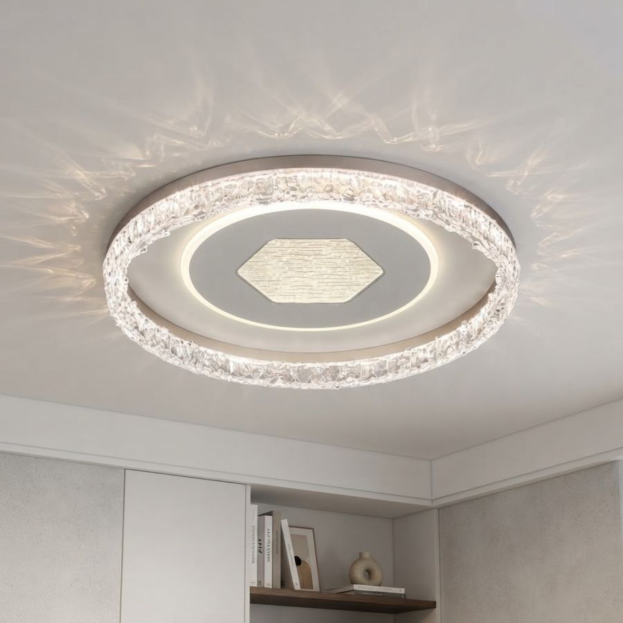 Кругла світлодіодна LED-люстра 80W  до 18 м² Білий (7875157A WH)