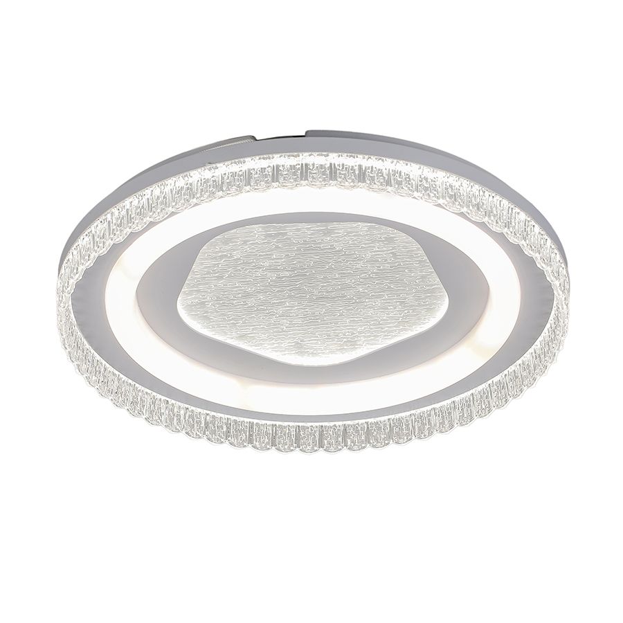 Кругла світлодіодна LED-люстра 80W  до 18 м² Білий (7875157A WH)