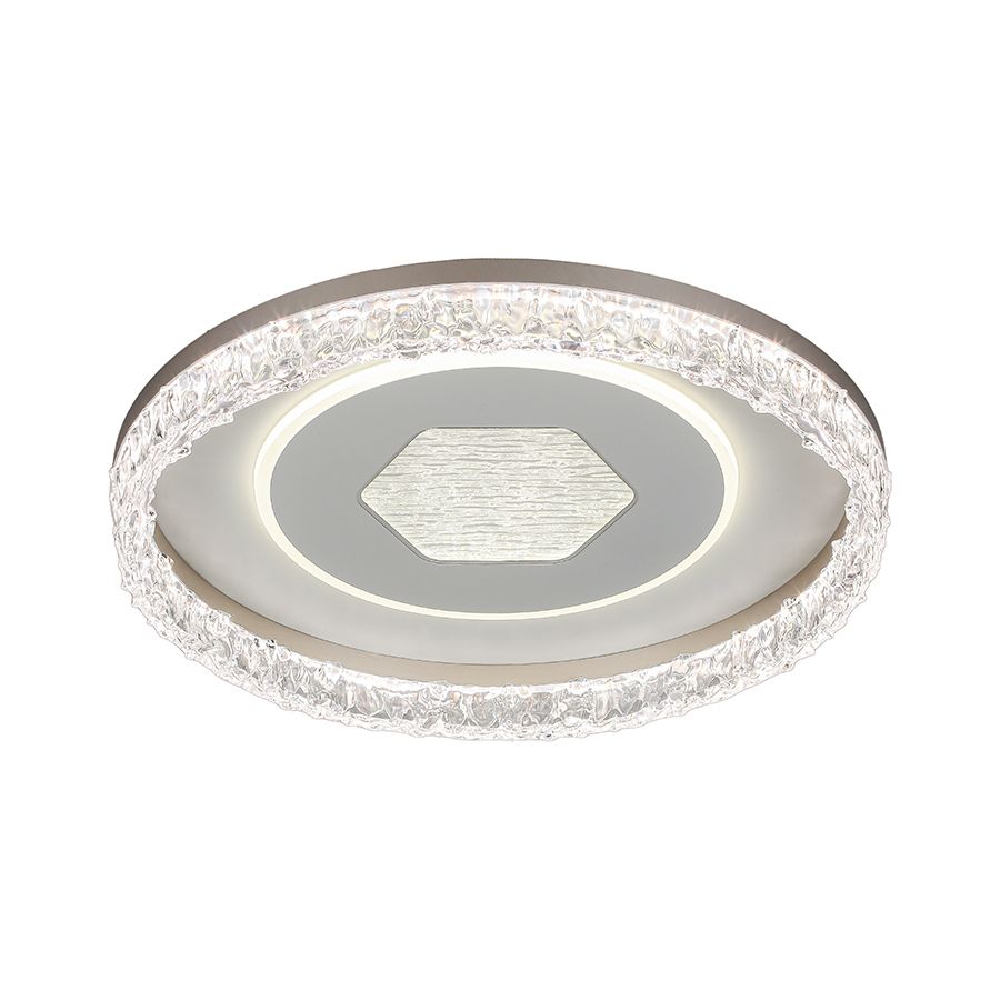 Кругла світлодіодна LED-люстра 80W  до 18 м² Білий (7875157B WH)