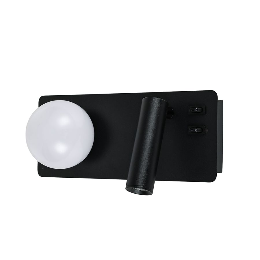Сучасне LED-бра для читання з вимикачем на корпусі 774W2501A LF BK