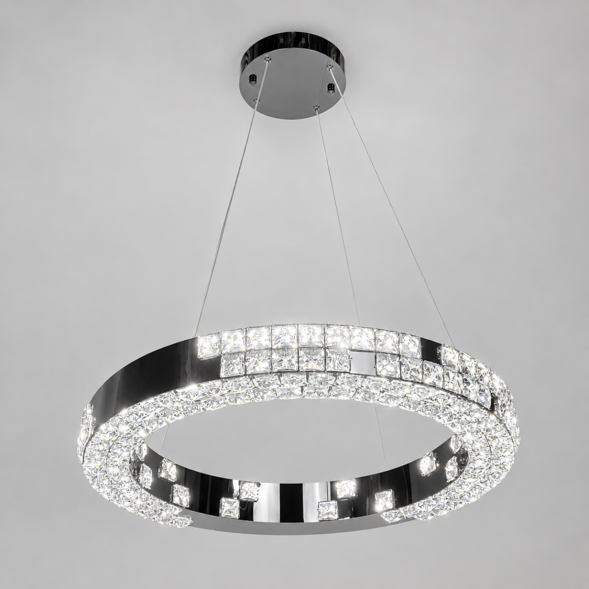 LED-люстра кільце 60 см чорний онікс (7712/600-BK)