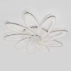 Стельова Led люстра білого кольору до 30м² у формі квітки Fiore di Luce Lorena (LORENA 198W)