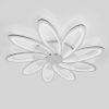 Стельова Led люстра білого кольору до 30м² у формі квітки Fiore di Luce Lorena (LORENA 198W)