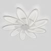 Стельова Led люстра білого кольору до 30м² у формі квітки Fiore di Luce Lorena (LORENA 198W)
