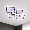 Люстра світлодіодна Led до 25 м² з пультом 150 Вт чорно-білий корпус (1140/6 BK)
