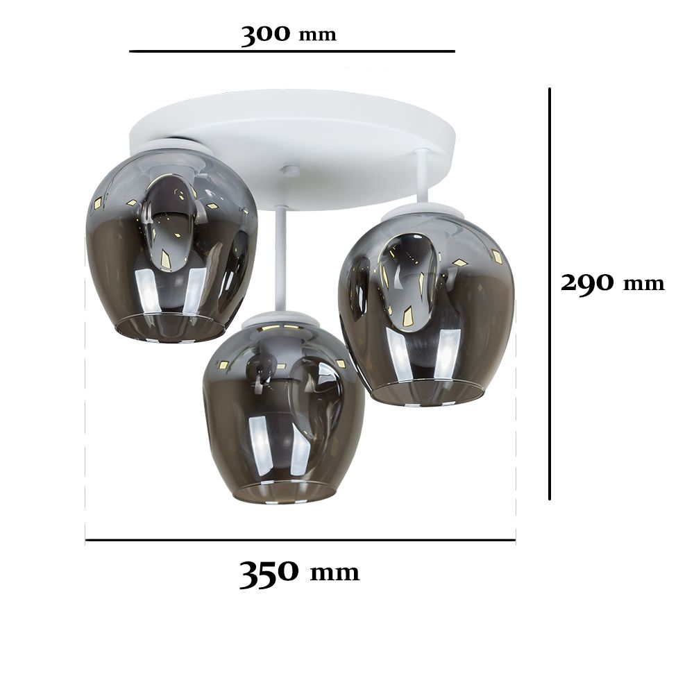 Люстра 756HPR0231F-3 WH+BK (300)