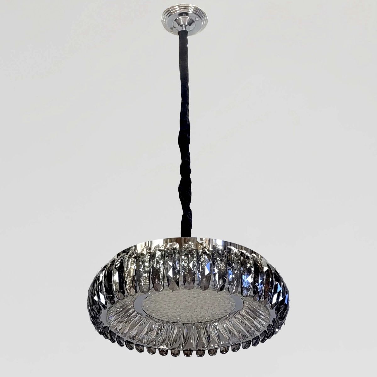 Кришталева підвісна LED-люстра 50 см (MT015/500CH)