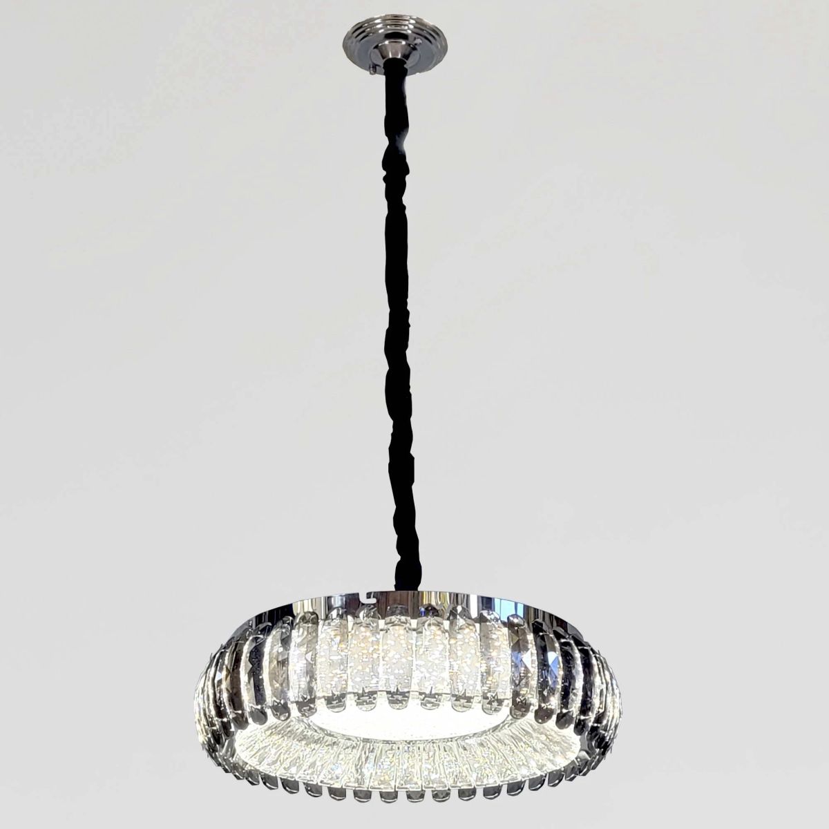 Кришталева підвісна LED-люстра 50 см (MT015/500CH)