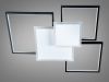 Геометрична LED люстра до 20м² "Quadra Duo" у чорно-білому корпусі 100 Wt (MX2250/3WH+BK)