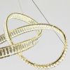 Кришталева Led люстра 80 см у золотому кольорі (536/800GD)