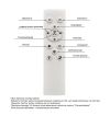 Стельова Led люстра до 18м² прямокутної форми 65 см чорно біла Minimalist Rectangular LED Panel