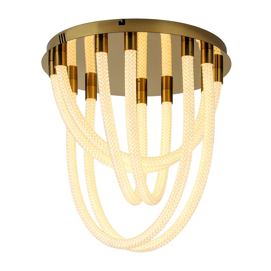 Сучасні Led люстра 40 см у золотом корпусе (790L1062 (400))
