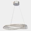 Срібна Led люстра 76W з пультом керування та регулюванням яскравості Crystal Ring (P625/600CH)
