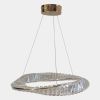 Золота Led люстра 76W з пультом керування та регулюванням яскравості Golden Halo Smart (P625/600GD)