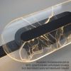 Сучасне настінне Led бра 25W чорного кольору 60см PERLYNA