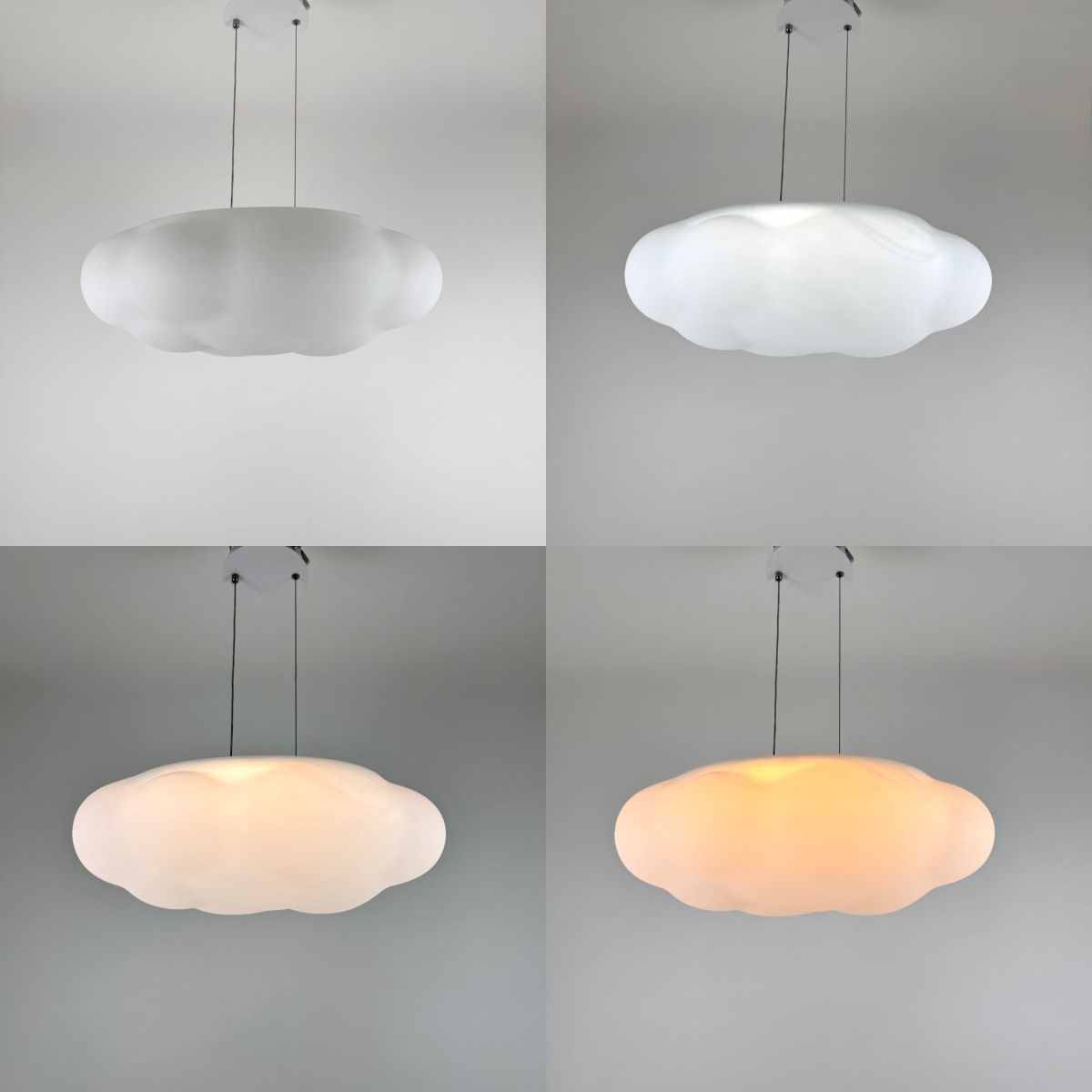 Підвісна LED-люстра хмарка "Cloudy Baby" (D707-500 WH, 100 Вт)