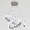 Підвісна LED-люстра з 2 кілець у білому кольорі (WG5129/60+40WH)