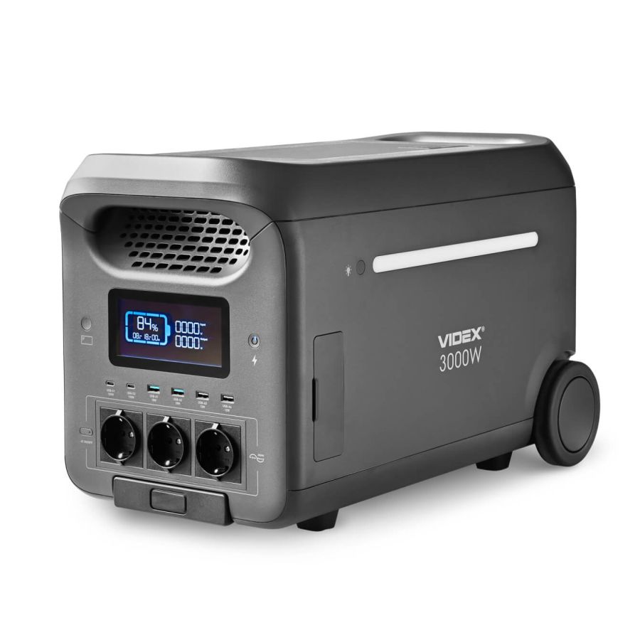 Портативна зарядна станція 3000W 2560Wh VIDEX OASIS (VPS-SG1-3KW)