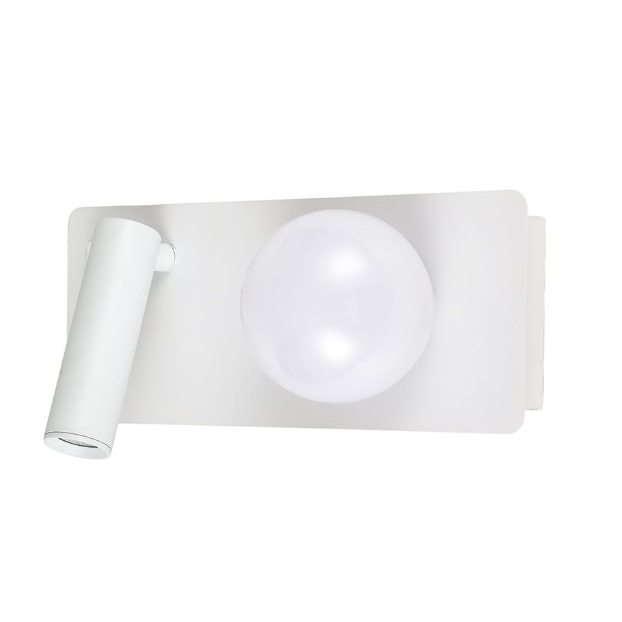Сучасне LED-бра для читання з вимикачем на корпусі білого кольору  (774W2501B RT WH)