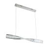 Кришталева Led люстра  довжина 100 см, з пультом у сріблі Cristallo Linea (799L8869 (1000) CH)