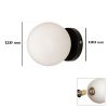 Бра 761WX120F-1 BK+WH